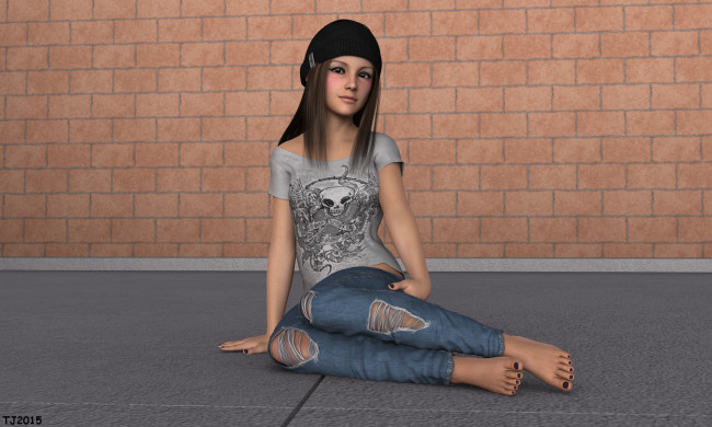 Обои картинки фото 3д графика, люди , people, взгляд, девушка, фон