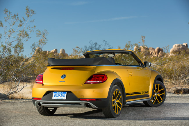 Обои картинки фото автомобили, volkswagen, 2016г, beetle, dune, convertible