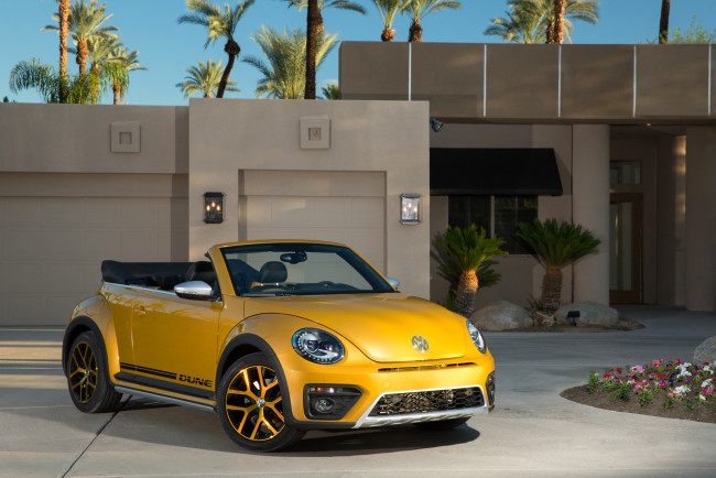 Обои картинки фото автомобили, volkswagen, convertible, dune, beetle, 2016г