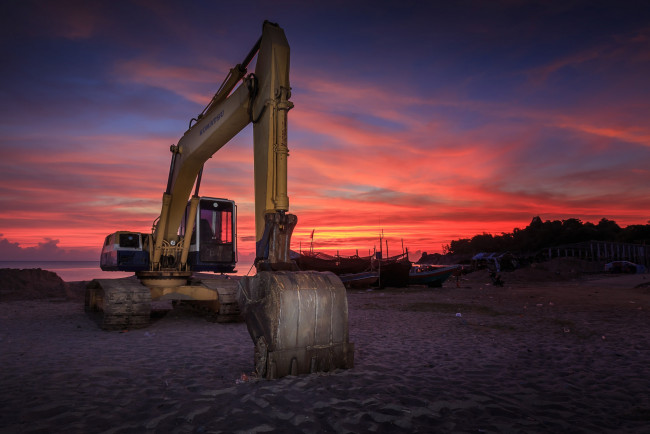 Обои картинки фото техника, экскаваторы, экскаватор