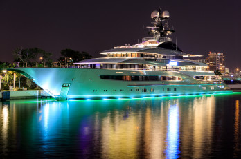 Картинка kismet+yacht+-+miami корабли Яхты суперяхта