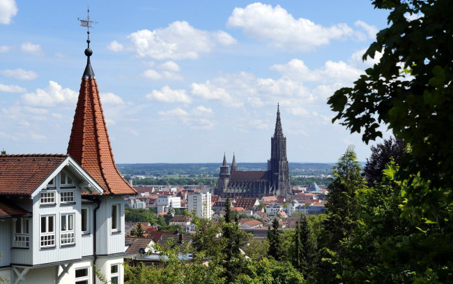 Обои картинки фото ulm cathedral,  germany, города, - католические соборы,  костелы,  аббатства, germany, ulm, cathedral