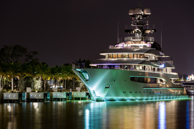 Обои картинки фото kismet yacht - miami, корабли, Яхты, суперяхта