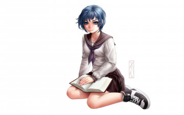 Картинка аниме deadman+wonderland девушка книга