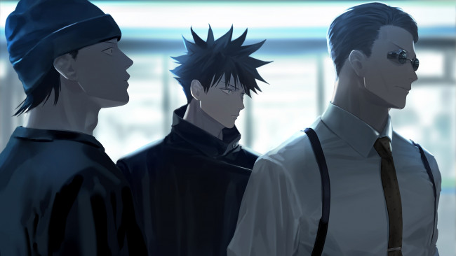 Обои картинки фото аниме, jujutsu kaisen, магическая, битва