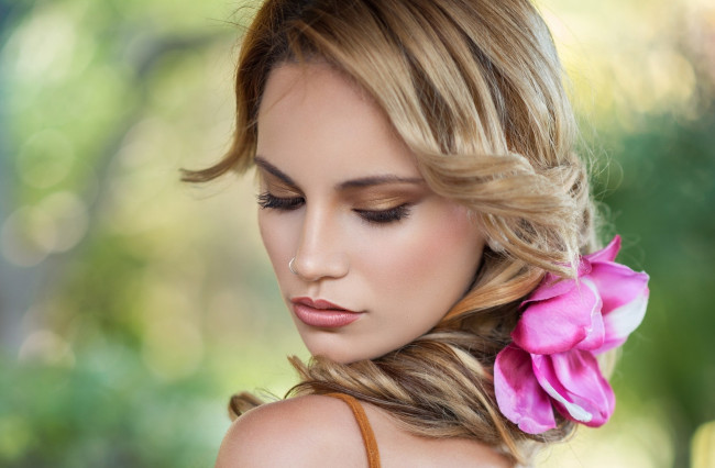 Обои картинки фото девушки, marina martos, блондинка, портрет