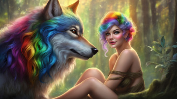 обоя фэнтези, красавицы и чудовища, нейросети, графика, нейроарт, ai, art, нейронные, сети, рисунки, нейро, искусство