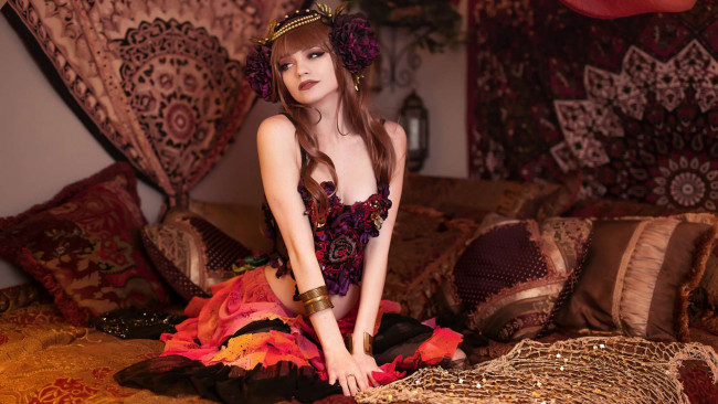 Обои картинки фото девушки, - креатив,  косплей, красивая, девушка