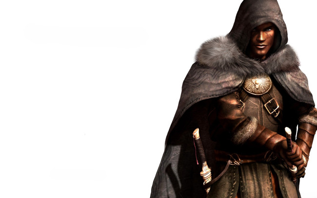 Обои картинки фото видео игры, the longest journey,  dreamfall, воин, плащ, капюшон, оружие