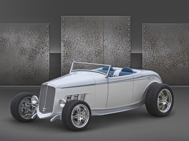 Обои картинки фото leno, ’32, bowtie, deuce, roadster, автомобили, custom, classic, car