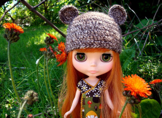 Картинка разное игрушки кукла шапочка рыжий