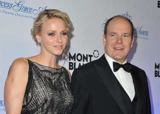 Картинка prince albert ii and princess charlene of monaco разное знаменитости принц алльберт принцесса шарлин монако