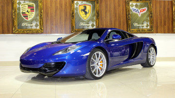 Картинка mclaren mp4 12c автомобили выставки уличные фото спортивный великобритания automotive limited