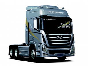 Картинка автомобили hyundai trago tractor 2013 6x2 xcient