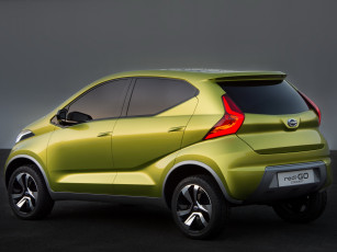 Картинка автомобили nissan datsun concept redi-go зеленый 2014