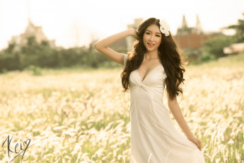 Картинка девушки kelly+khoa+nguyen волосы платье