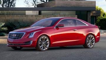 Картинка cadillac+ats автомобили cadillac motors детройт general легковые сша колеса дорога красный