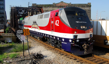 Картинка техника поезда дорога железная рельсы мост локомотив состав