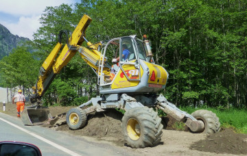 Картинка техника экскаваторы колесный экскаватор самоходный