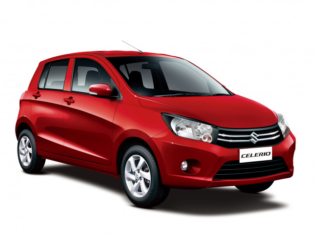 Обои картинки фото автомобили, suzuki, celerio, maruti, красный, 2014
