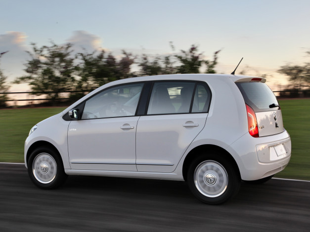 Обои картинки фото автомобили, volkswagen, br-spec, white, up, 2014