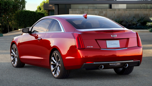 Обои картинки фото cadillac ats, автомобили, cadillac, general, легковые, детройт, сша, motors, колеса, дорога, красный