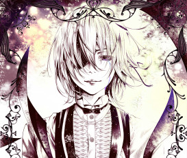 Картинка аниме unknown +другое bouno satoshi улыбка парень арт взгляд