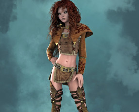 Картинка 3д+графика амазонки+ amazon фон взгляд девушка