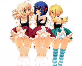 Картинка аниме carnelian хвост крылья демон ангел арт девушка