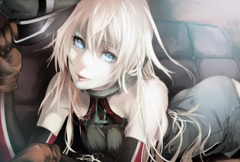 Картинка аниме kantai+collection взгляд блондинка девушка akakitsu арт kancolle bismarck kantai collection