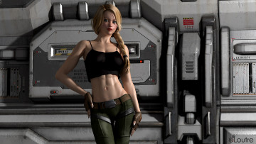 Картинка 3д+графика люди+ people фон девушка взгляд