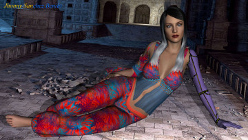 Картинка 3д+графика люди+ people взгляд девушка фон