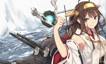 Картинка аниме kantai+collection kancolle девушка арт patinnko hao kongou kantai collection