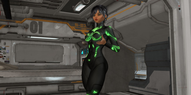 Обои картинки фото 3д графика, фантазия , fantasy, девушка, взгляд, фон