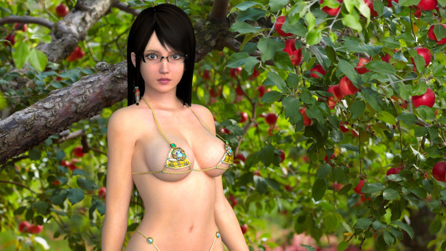 Обои картинки фото 3д графика, аниме , anime, фон, взгляд, девушка