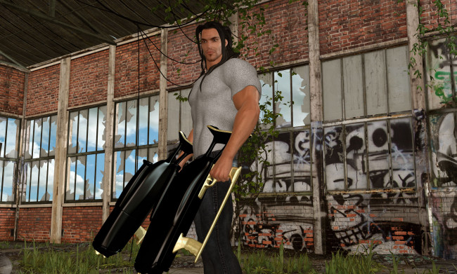 Обои картинки фото 3д графика, фантазия , fantasy, мужчина, взгляд, оружие