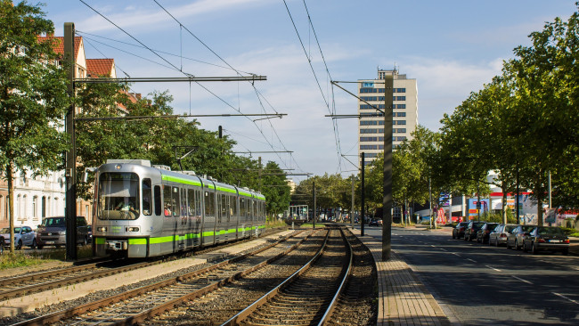 Обои картинки фото техника, трамваи, трамвай, рельсы