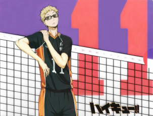 Картинка аниме haikyuu tsukishima kei
