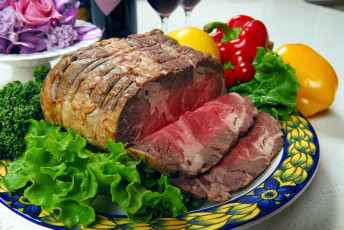 Картинка еда мясные+блюда зелень ростбиф