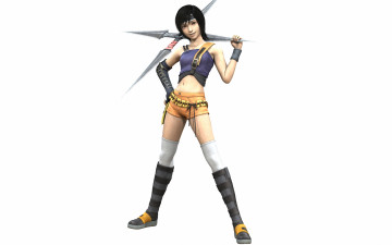 Картинка аниме final+fantasy kisaragi yuffie оружие девушка