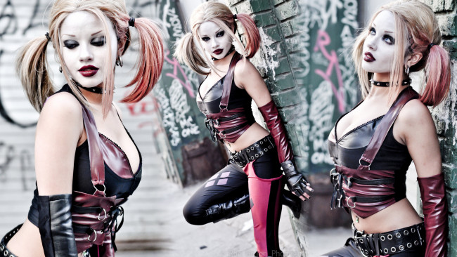 Обои картинки фото разное, cosplay , косплей, harley, quinn