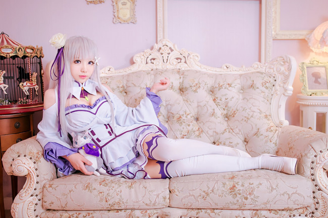 Обои картинки фото разное, cosplay , косплей, re, zero, kara, hajimeru, isekai, seikatsu