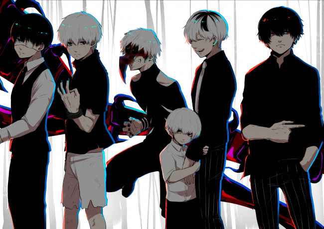 Обои картинки фото аниме, tokyo ghoul, парни
