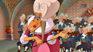 Картинка календари кино +мультфильмы 2018 парик старуха музыкант взгляд