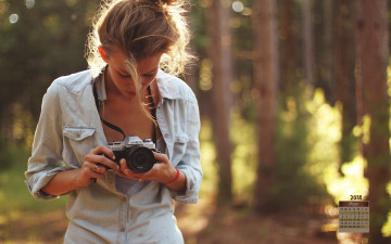 Картинка календари девушки фотоаппарат 2018