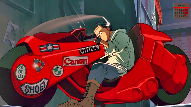 Обои картинки фото календари, аниме, байкер, мотоцикл, 2018, мальчик