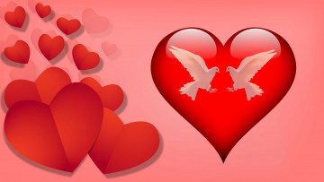 Картинка праздничные день+святого+валентина +сердечки +любовь фон сердечки