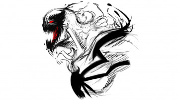 Картинка рисованное комиксы веном