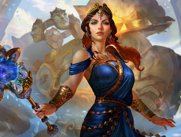 Обои картинки фото фэнтези, девушки, smite