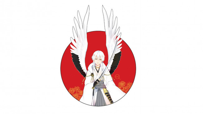 Обои картинки фото аниме, touken ranbu, танец, мечей